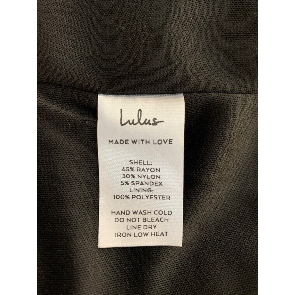 Lulu's Women's size S Black So Good Cut Out Sleeveless Bodycon Dress - Picture 11 of 11